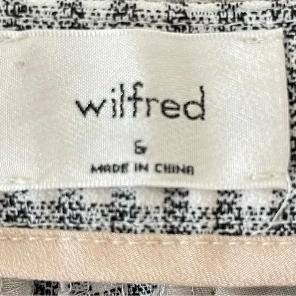 ❌SOLD❌ Aritzia Wilfred Kick Flare Pant High-Waisted Gingham Trouser Pant size 6 - Picture 8 of 11